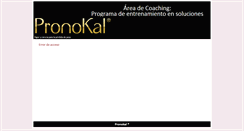 Desktop Screenshot of coachingpronokal.com